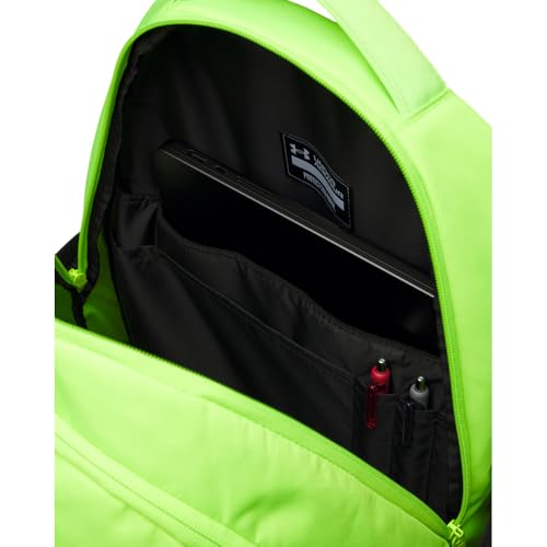 Image of Under Armour Unisex Hustle 6.0 Backpack, (389) Hyper Green /Black /Arden Green, One Size Fits Most