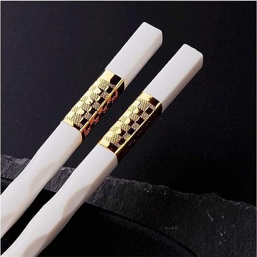 chop Sticks Multipack Baguettes Réutilisables Baguettes Réutilisables, 10 Pairesanches Japonaises Chinoises Coréennes Cadeau, Baguettes Carrées en Fibre de Verre Réutilisables(Color:4,Size:)