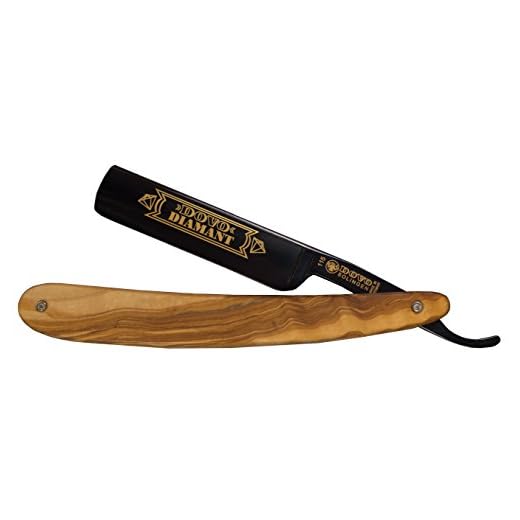 DOVO 1155861 Diamant 5/8" Oxidized Carbon Steel Straight Razor