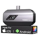 TOPDON TC002C Duo Thermal Imaging Camera for Android iPhone iOS, 512×384 TISR Super Resolution Infrared Camera with USB-C, 25Hz, 40mK, -20℃ to 550°C, for Inspecting Buildings, Vehicles, Leakage, HVAC