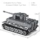 JMBricklayer Panzer Klemmbausteine Modell, Technik Militär Tanks Baustein, Ferngesteuerten Beweglichen WW2 Tiger-Panzer Spielzeug, Panzer Konstruktionspielzeug für Erwachsene und Kinder