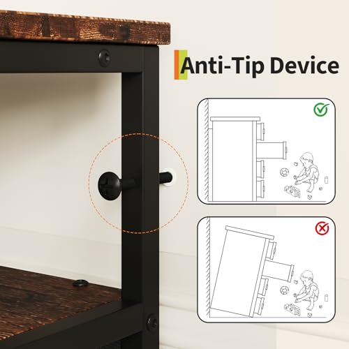 Garvee 63" Fabric Long Dresser TV Stand with 12 Drawer for Bedroom by Garvee - Used condition - Image 5