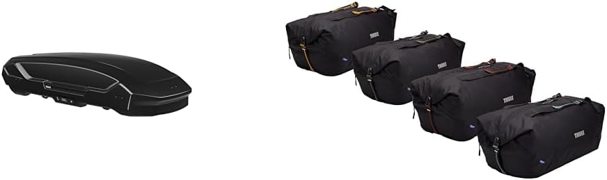 Thule Motion 3 L Roof Box with GoPack Duffel Set Bundle