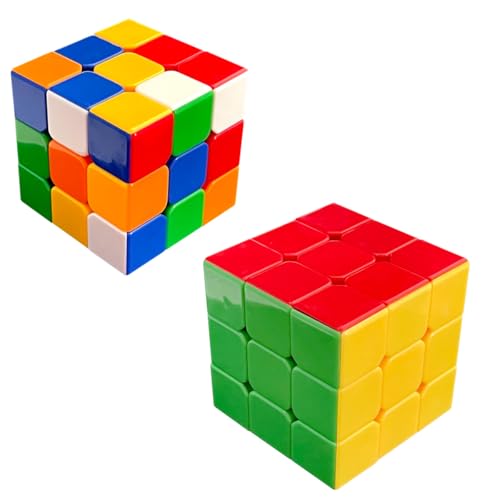 Image of ZESTHOME 3x3 Cube for Kids | Stickerless Speed Puzzle Cube | Smooth Easy Turn Durable Design | Brain Development Educational Toy for Boys & Girls 5+ Years | Pack of 1
