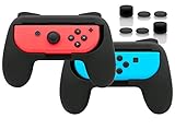 KOMFORTABEL HALTEN: Perfekt für längere, stressreiche Gaming-Sitzungen. Unterstützt Joy-Cons von Nintendo Switch.Grab kontrolliert und verbessert dein Spiel mit dem Grip Kit