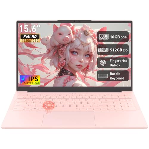 Auusda 15.6" Laptop, Compatible with Win11PRO, 16GB RAM 512GB SSD, Max 8TB