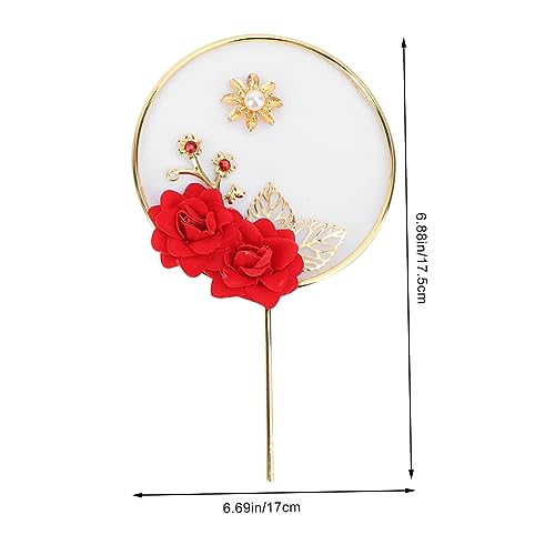 STOBAZA 1Pc Decorações De Festa De Casamento Rosa Bolo Picaretas Dia Namorados Bolo Cupcake Toppers