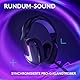 Logitech G G522 LIGHTSPEED kabelloses Gaming-Headset, LIGHTSYNC RGB, Mikrofon und erweitertem synchronisierten Audio, Tri-Konnektivität mit LIGHTSPEED, Bluetooth, USB-A auf USB-C für PC – Schwarz