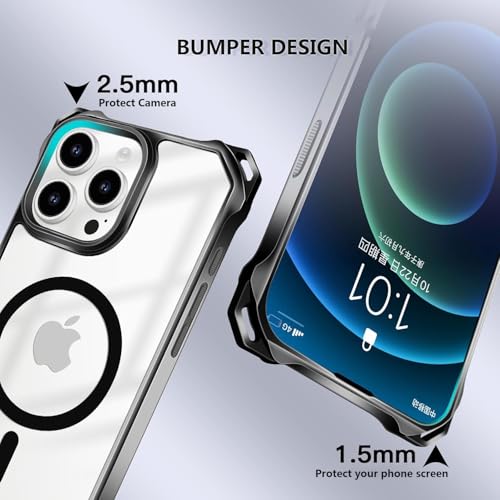 Étui iPhone 15 Pro Max transparent antichoc résolvant le risque de chute et de perte