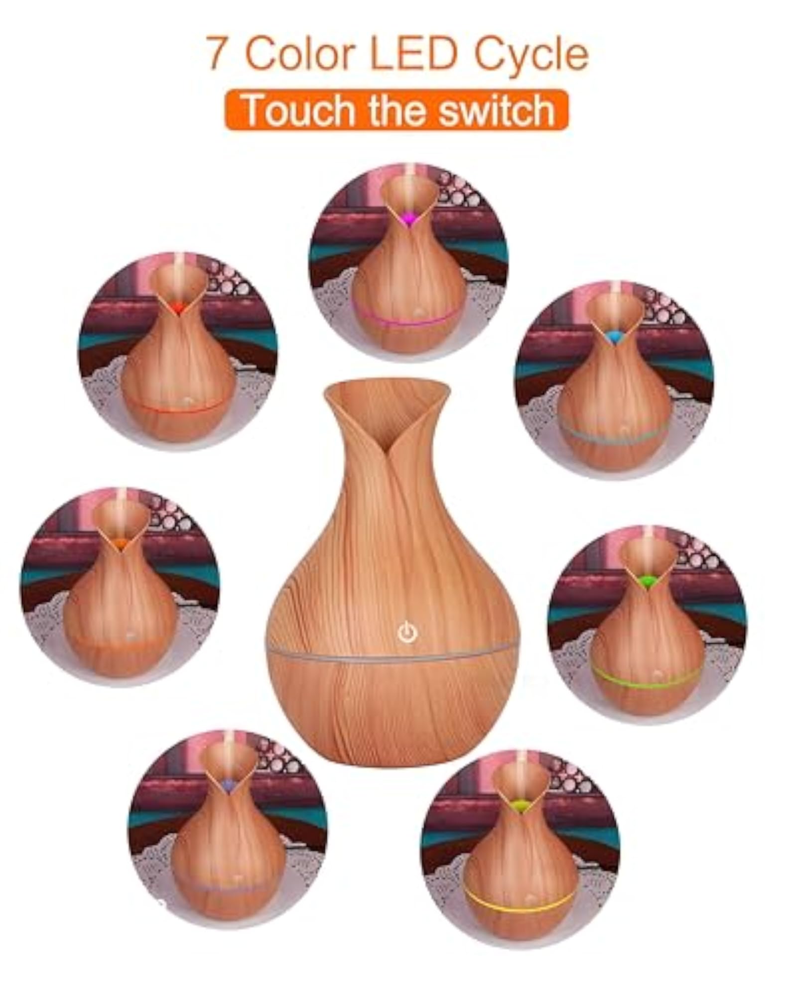 Ultrasonic Aroma Humidifier and Essential Diffuser