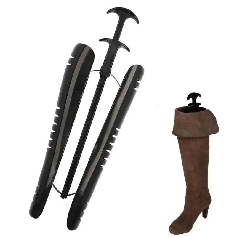 1 paire d'embauchoirs automatiques noirs pour bottes femme, hautes jusqu'au genou, maintien de la forme, en plastique, inserts formeurs pour bottes, support...