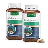 Sanct Bernhard Grünlippmuschel Kapseln Mensch | 2x 300 Kapseln hochdosiert | 500 mg neuseeländisches Grünlippmuschelextrakt für Menschen | Qualität aus deutscher Herstellung | Made in Germany