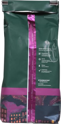 Image of Starbucks Ground Coffee, Dark Roast Hot or Iced Coffee, French Roast, 18 oz (Pack of 2)