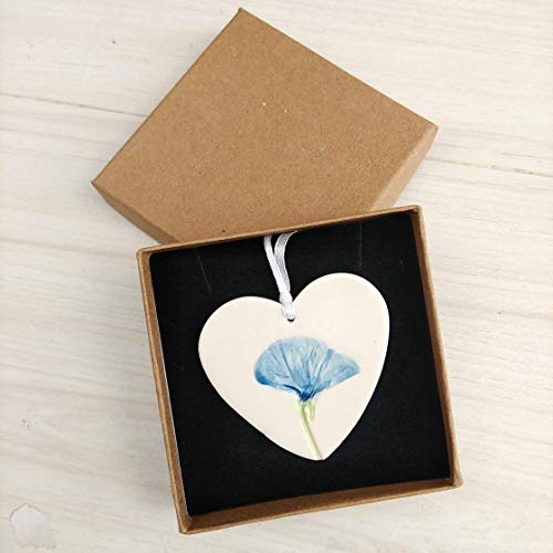 Letter Box Gifts for Her Ceramic Hanging Heart Decoration Thank You