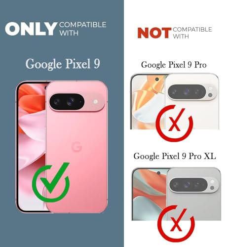 Image of Jkobi Lifetime Anti-Yellow MagSafe Compatible Clear Back Cover Case for Google Pixel 9 (Sleek Hard Crystal | Shockproof and Camera Protection)