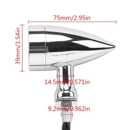 Luz trasera de parada para evitar alcances con intermitentes de motocicleta 12V integrados 3