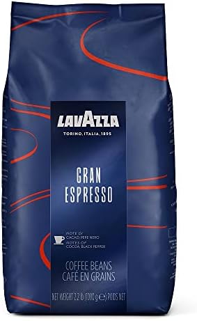 Lavazza Gran Espresso Whole Bean Coffee Blend, Medium Espresso Roast, Bag 2.2 LB (Pack of 1), Balanced and rich flavor with notes of cocoa