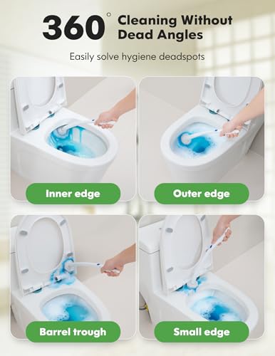 Image of 100 Count Toilet Cleaner Refill Pads for Clorox Toilet Wand | No Falling Apart, Quick & Powerful Cleaning Disposable Toilet Brush Refills for Bathroom, Bathtub, Sink, Glass Cleaning