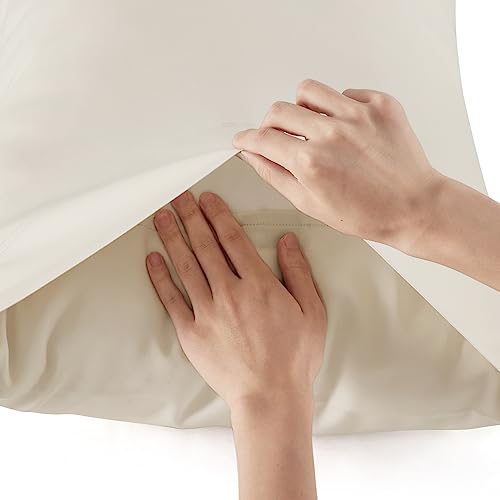 Bedsure Queen Sheets, Rayon Derived From Bamboo, Queen Cooling Sheet Set, Deep Pocket Up To 16", Breathable & Soft Bed Sheets, Hotel Luxury Silky Bedding Sheets & Pillowcases thumb #4