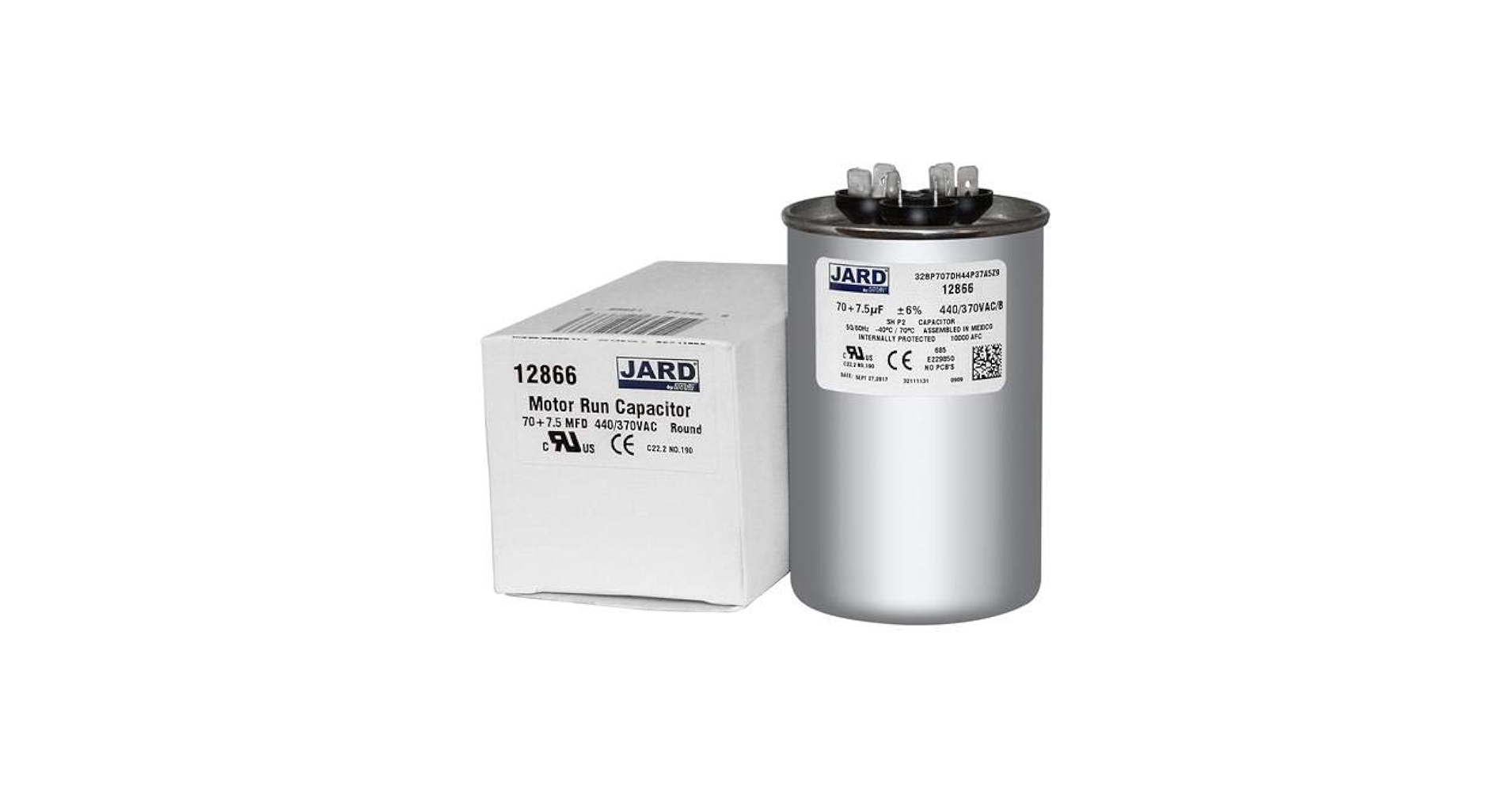 ＳＥＶ ＲＵＮＳ　Ｓ　　（27） SUPCO CR5X370 Single Motor Run Capacitor, Oval, 5 Mfd x