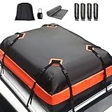 WODHMIEY 415L Auto Dachbox, Dachgepäckbox GroßE KapazitäT Wasserdicht Sonnenschutz Detaillierte Verarbeitung, 112x86x43cm, 4 Türhaken, Aufbewahrungstasche, Passwortsperre, rutschfeste Matte