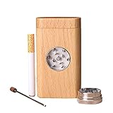 MINI GRINDER INTERIOR: el centro de este soporte de almacenamiento diseñado como mini molinillo con una fuerte fuerza magnética. Todo lo que se haya molido se almacenará directamente en el espacio de almacenamiento interior.