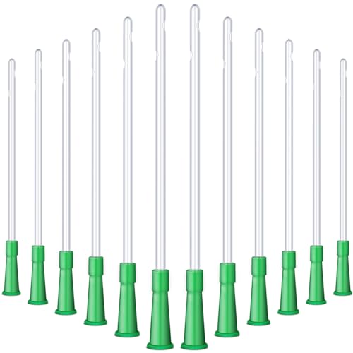 Image of Nuanchu PVC Replacement Tubings Supplies Tubes Kit Clear Replacements Hose with Flexible Rounded End for Smooth Insert(16 FR,60 Pieces)