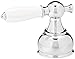 DELTA FAUCET H712 Single Porcelain Lever Handle Kit, Chrome