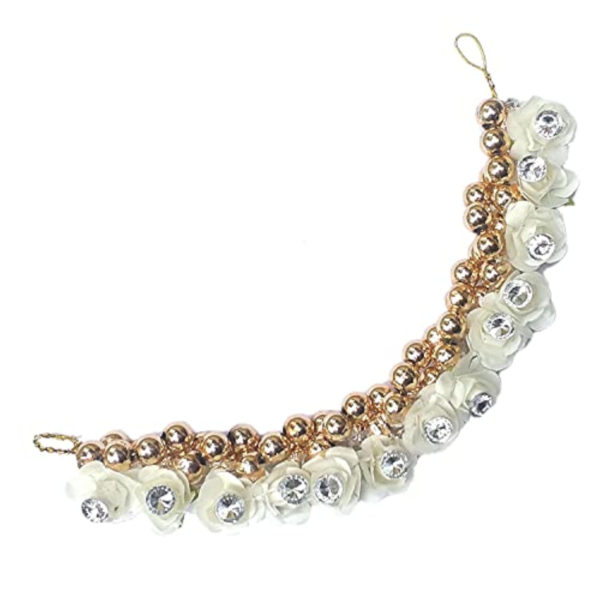 Foldable Lightweight Rose Flower Gajra Hair Accessories
