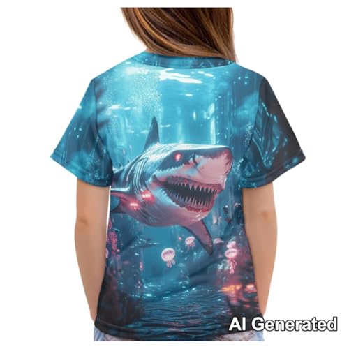 Image of Xhuibop Kids T Shirts for Boys Size 3-16 Girls Short Sleeve Sportswear Active Tops