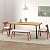 Best Choice Products 6-Person Indoor Outdoor Acacia Wood Dining Table, Picnic Table w/Powder-Coated Steel, 350 Pound Capacity Legs - Natural