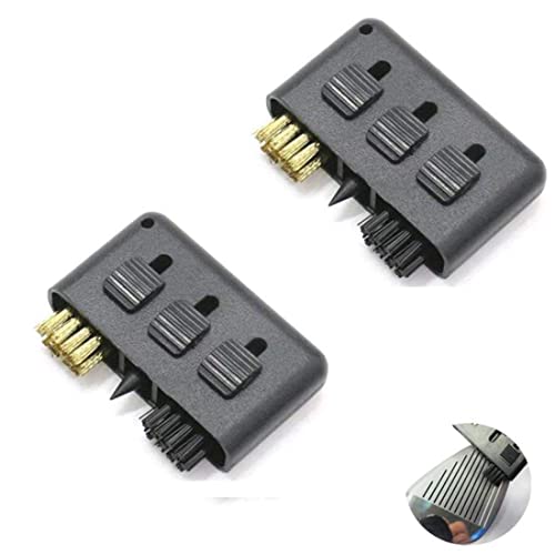 XIAOQI Golfschlägerbürste, 3-in-1 Rillenreiniger Restorer Rillenreinigung Ball Schuhe Kit Werkzeug einziehbare Gastgeschenke Taschen Zubehör, Reinigungsrillen Zubehör (2 Stück) Cover