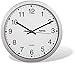 Produktbild Hama CWA100 Wanduhr (AA Mignon, Silber, weiß, Kunststoff, Glas, 40 mm, 520 g)