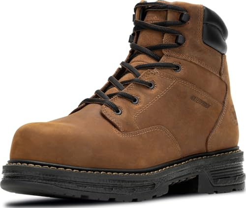 HYTEST Footrests Atlas, Men's, Nano Toe, EH, WP, Slip Resistant, 6 Inch, Work Boot