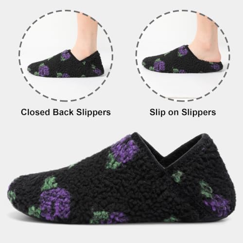 Image of Fires Womens Mens Slippers with Rubber Sole Soft-Lightweight House Slipper Socks Around House Shoes Non Slip Indoor /Outdoor