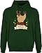Produktbild Hoodie Herren Pullover Männer - Weihnachten Geschenke Bekleidung - Rudolph - It's Christmas - XL - Dunkelgrün - weihnachtpulver weihnaachtspullover swiateczne Baumwolle lustige+Weihnachtspullover
