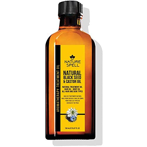 Nature Spell Schwarzkümmel- und Rizinusöl für Haar und Körper, 150 ml Cover