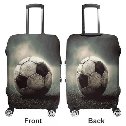 Travel Luggage Cover Elastic Suitcase Protector Anti-Scratch Washable Sport Soccer Luggage Sleeve Tsa Approved Carry on Covers Baggage Cover Fits 18-32 Inch Luggages3