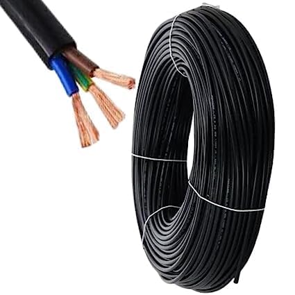 Image of Litost 2.5 mm 3 core Copper Cable Wire for AIR CONDITIONER & Multi Purpose Use Wire Cable ISI Mark AC Colour Black Length - 20 Meter