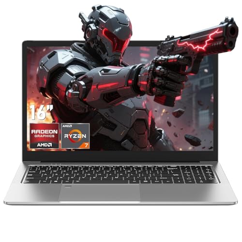 Image of CHIFUYOU Gaming Laptop Computer,16 Inch Lap Top PC 2025 Win 11 Pro,AMD Ryzen 7 5825U (8C/16T, Up to 4.5GHz), 32GB RAM 1TB SSD,Backlit Keyboard,Radeon Graphics,16” 1920 * 1080P FHD,WiFi 6,BT 5.2