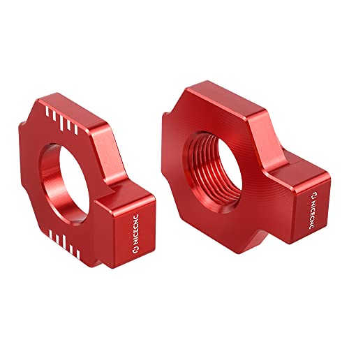 Nicecnc Red Chain Adjuster Rear Axle Block Compatible With Beta 2T 125Rr 200Rr 250Rr 300Rr, 4T 350Rr 390Rr 430Rr 480Rr Enduro Racing, Xtrainer 300 2015-2022,See Fitment #TOP7