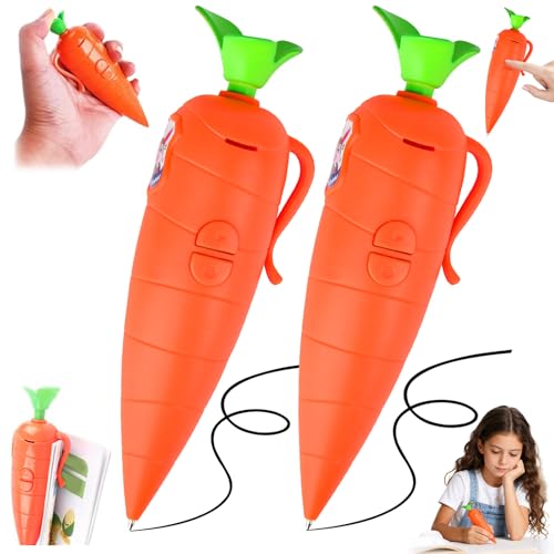 Yizemay 2 Stück Karotten Aufnahme Stift, Lustiger Karotten Soundrekorder, Geschenke für Mädchen, Ostern Karotten Aufnahme Stift Ostern Geschenke Kinder.