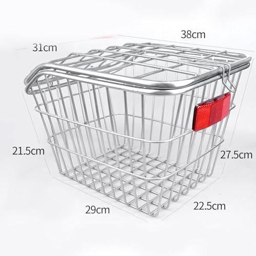 Panier arrière de vélo rigide en fer de haute qualité avec réflecteur - 3