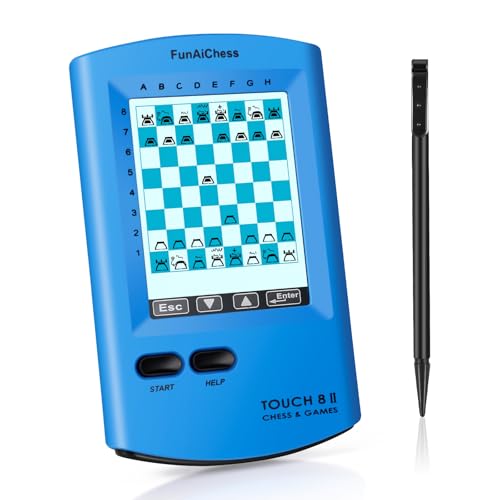Handheld Electronic Chess Board,8-in-1 Chess Computer ,HD Touch Screen Chess