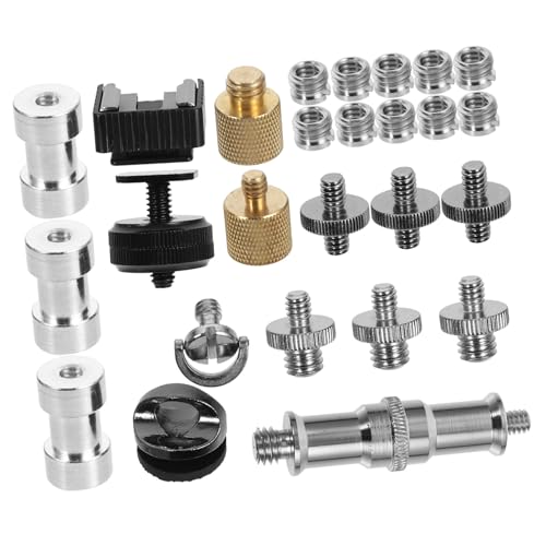 Tornillos para cámara de precisión metálica y adaptadores estables para trípode 6