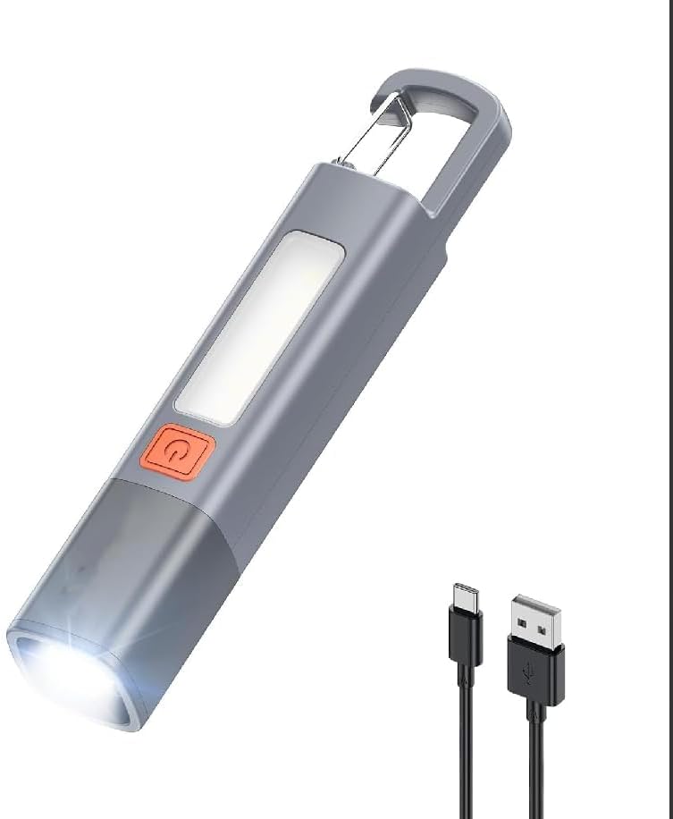 Multi-Function Rechargeable LED Torch | 3 Lighting Modes, Long Distance Beam, Car Safety Emergency Flashlight| Powerful Rechargeable LED Flashlight for Emergency Use