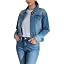 Blue Trendy Jean Jacket for Women