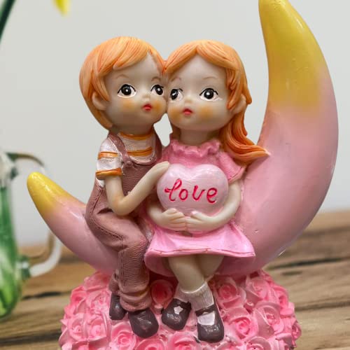 Image of AUGEN Polyresin Love Idol Statue Showpiece for Home Decor Decoration and Gifting (7671-E, 12cm)