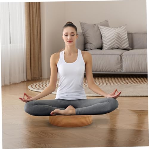 Cojín de meditación de algodón transpirable con diseño tejido artesanal de estilo bohemio 4