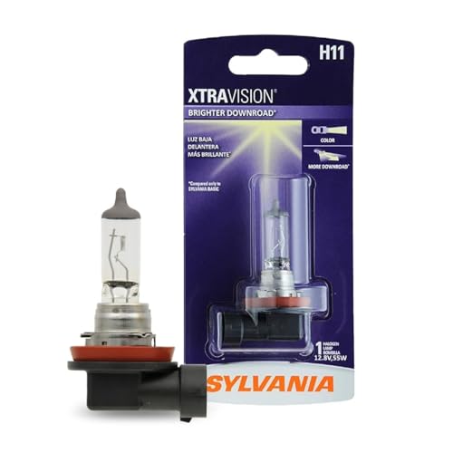 SYLVANIA - H11 XtraVision - High Performance Halogen Headlight Bulb, High Beam, Low Beam and Fog Replacement Bulb (Contains 1-Bulb)
